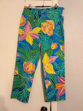 Ralph Lauren Sport Women’s Multicolor Colorful Paisley Trouser Pants